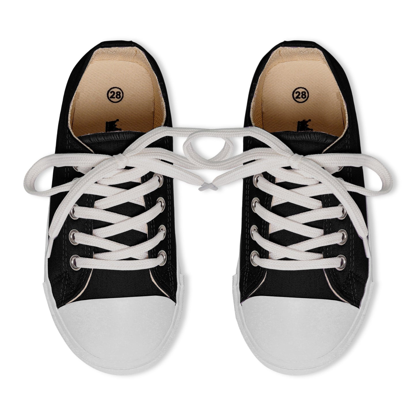 Midnight Noir - Lace-Up Sneakers