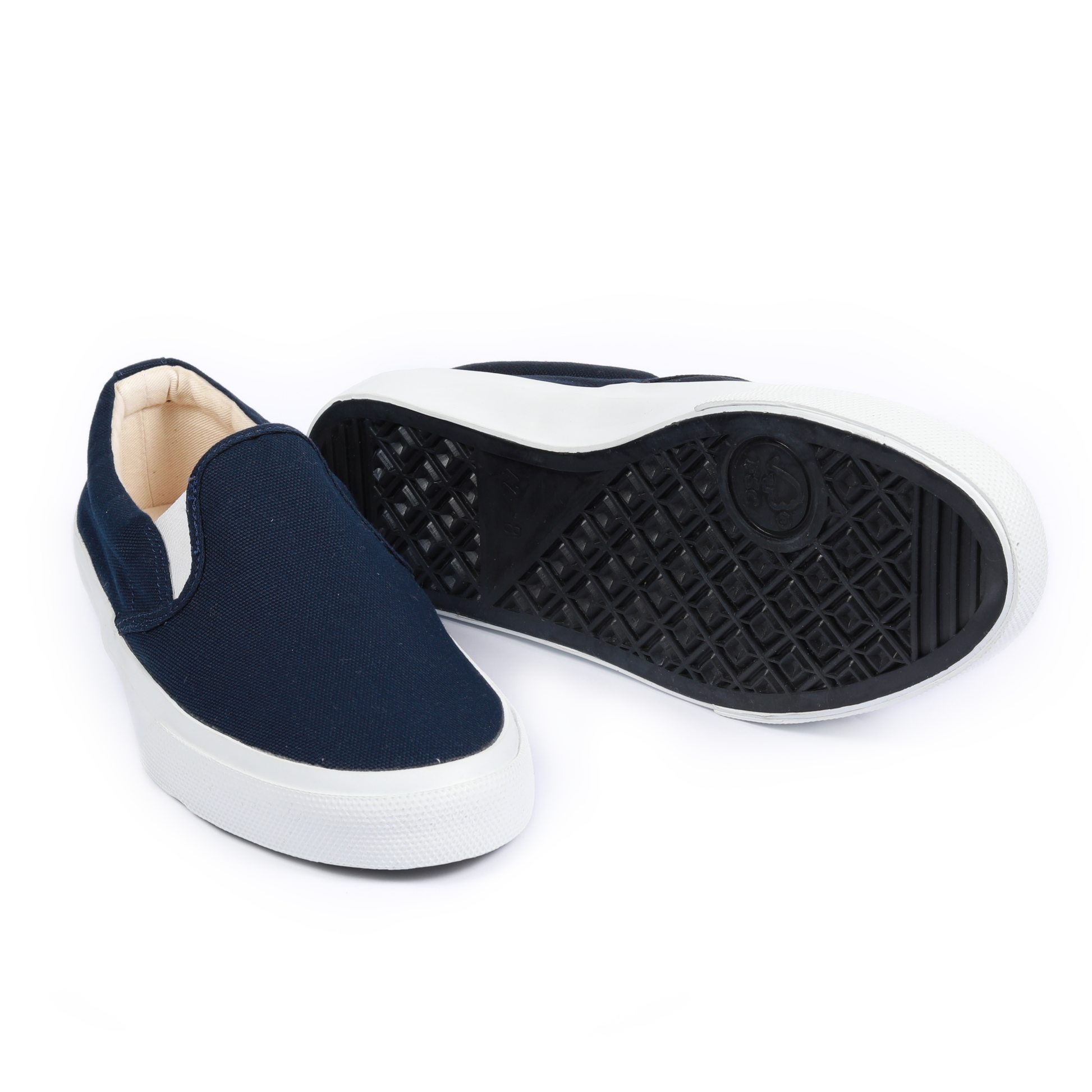 Dark blue slip on 2025 shoes