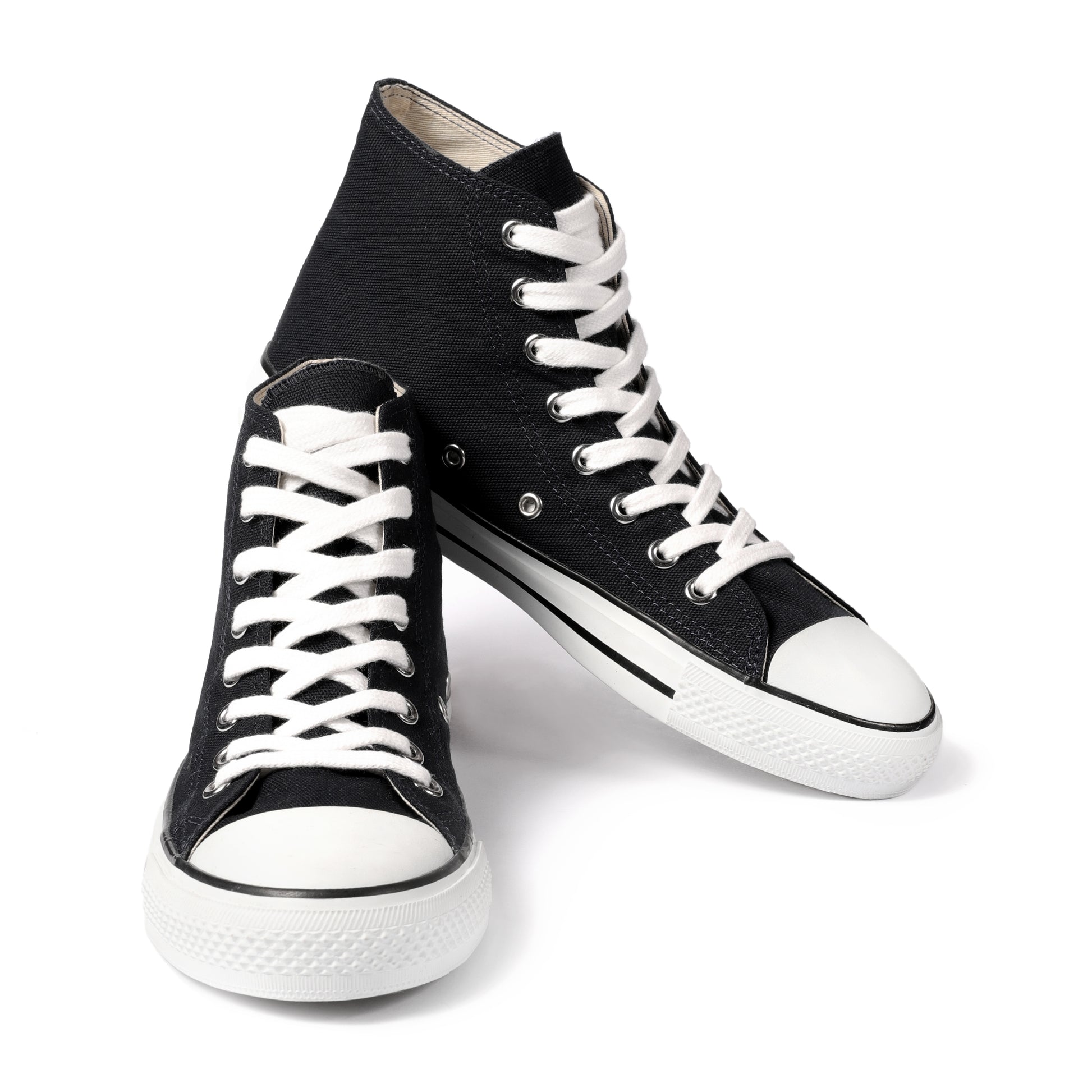 Hi-Ankle Black Trainer - Main Image