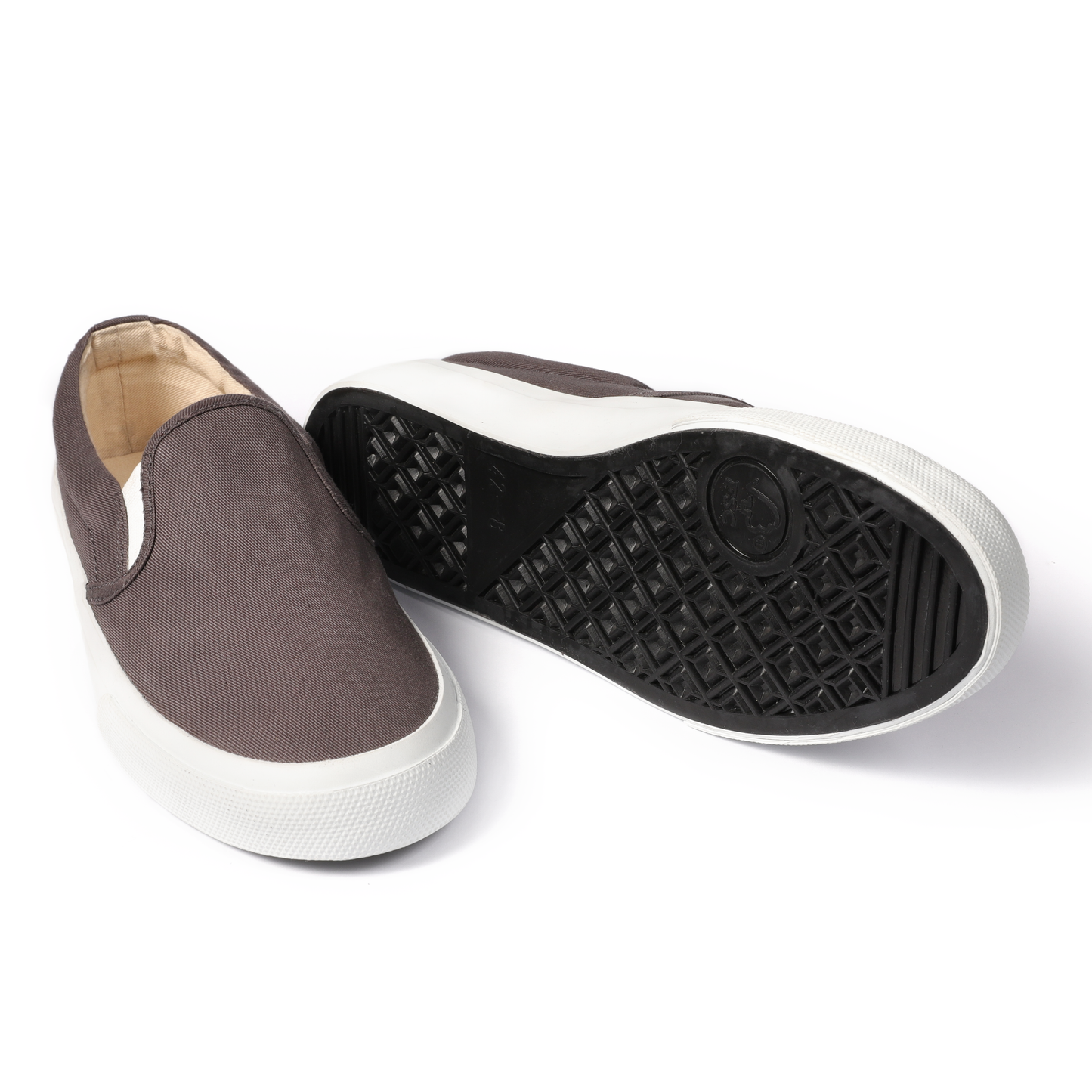 Upgrade Your Footwear Collection with Duvita's Pewter Brown Slip-On Shoes